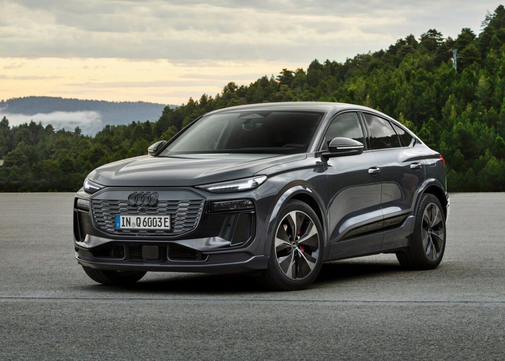 Audi Q6 Sportback e-tron 2024 Electric Cars Technical Specification-Full_electric Audi Q6 Sportback e-tron 2024 Electric Exterior EV_Database Battery Real_Range Charging Dimensions Weight Gallery