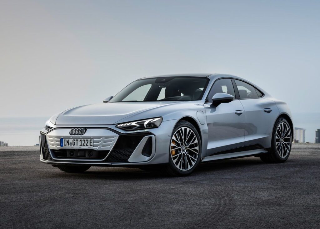 Audi e-tron GT S 2024 Electric Cars Technical Specification-Full_electric Audi e-tron GT S 2024 Electric Exterior EV_Database Battery Real_Range Charging Dimensions Weight Gallery