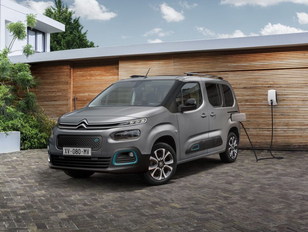 Citroen e-Berlingo 2021 Electric Small Van Technical Specification Full Electric Van Exterior EV Database Battery Real_Range Charging Dimensions Weight Gallery