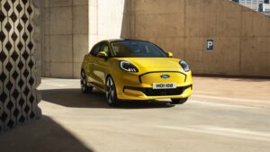 Ford Puma Gen-E Electric Cars Technical Specs Full-electric Ford Puma Gen-E Exterior Interior EV_Database Battery Real-Range Charging Dimensions Weight Gallery