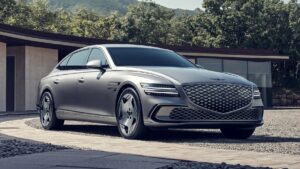 Genesis Electrified G80 2025 Electric Car Technical Specs Full-electric Genesis Electrified G80 Exterior Interior EV_Database Battery Real-Range Charging Dimensions Weight Gallery