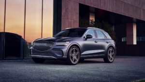 Genesis Electrified GV70 2025 Electric SUV Technical Specs Full-electric Genesis Electrified GV70 Exterior Interior EV_Database Battery Real-Range Charging Dimensions Weight Gallery