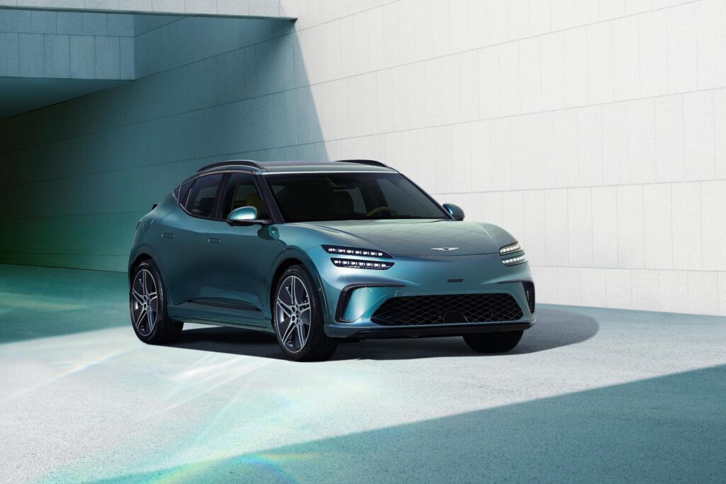 Genesis GV60 2025 Electric Cars Technical Specs Full-electric Genesis GV60 Exterior Interior EV_Database Battery Real-Range Charging Dimensions Weight Gallery