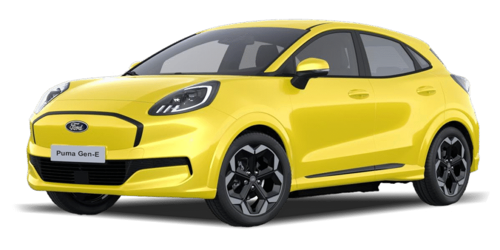 Ford Puma Gen-E Electric Cars Technical Specs Full-electric Ford Puma Gen-E Exterior Interior EV_Database Battery Real-Range Charging Dimensions Weight Gallery